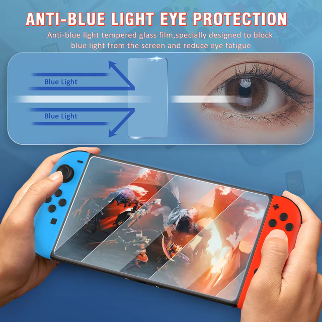 High Quality HD Clear Blue Light Cut Protect Your Eyes Screen Protector Film for Switch 2 Custom Size Scratch Resistant Filter