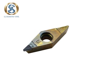 Inserto PCD con Recubrimiento DLC de Alta Precisión SJ VCGT160404, Herramienta de Torneado CNC con Acabado Espejo, Dureza 62-68 HRC, OEM Disponible, 3 Años de Garantía - Product Image 2