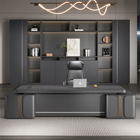 Chaise de bureau de direction et bureau de président minimalistes haut de gamme, style luxe léger, modernes et épurés, pour la maison