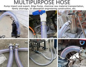 Mangueira de PVC Transparente de Alta Pressão com Reforço de Aço e Serviço de Corte para Óleo, Gás, Água, Drenagem e Bombas de Aquário - Product Image 4