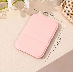 Custom LOGO 4.25in PU Leather Compact Folding Makeup <b>Mirror</b> Portable Handheld Compact <b>Mirror</b> Adjustable Purse Vanity Table Gifts - Product Image 2