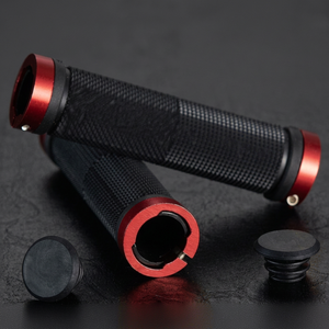 Motguv Bicycle Handlebar Grips 22.2mm <b>Rubber</b> Aluminum Alloy Double Lock Mountain Bike Anti Slip Waterproof - Product Image 1