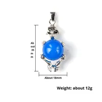 Collier avec pendentif rond en pierre d'agate naturelle polie de 16 mm, source européenne américaine, vente en gros