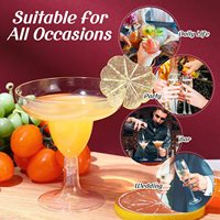 Gobelet de fête BST 150 ml en plastique, coupe à mousse, gobelet à vin jetable pour champagne