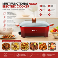 Ustensiles de cuisine de haute qualité, marmite électrique, batterie de cuisine en aluminium, antiadhésif, vente en gros, fondue chinoise
