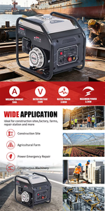 Generador Portátil de Soldadura a Gasolina, 4 Tiempos, 50Hz, 3.2KVA, Tanque de Combustible de 10L, 5 Horas de Funcionamiento, Ecológico - Product Image 4