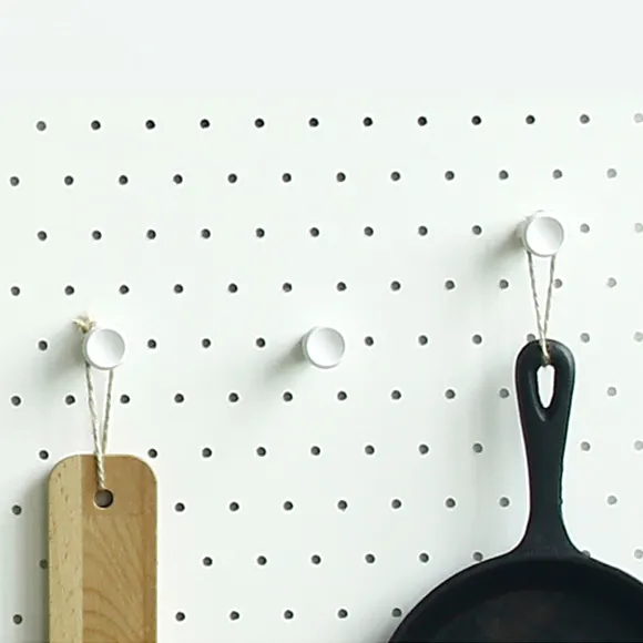 Tường duy nhất Pegboard treo móc quần áo hat Hanger nhựa có thể tháo rời treo tường Hooks & Coat racks