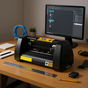 Plotter de corte de vinilo Vevor de 14 pulgadas (375 mm de ancho de corte) con software Signmaster para la creación de letreros - Product Image 2