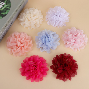 Chiffon Camellia Flower 10cm Artificial Flowers <b>For</b> <b>Wedding</b> DIY Accessories Clothing Shoes <b>Hats</b> Bags Headwear - Product Image 1