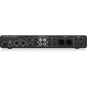 Behringer UMC404HD Audiophile 4x4, 24-Bit/192 kHz USB <span class=keywords><strong>Audio</strong></span>/MIDI-<span class=keywords><strong>Interface</strong></span> mit Midas Mikrofonvorverstärkern - Product Image 3