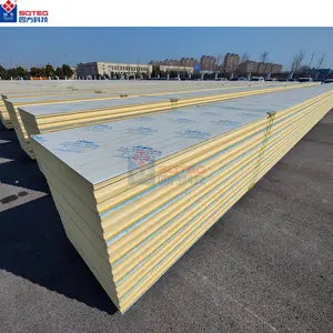 SQUARE 50-250 Mm Thickness Polystyrene Steel Color Steel Cold Room Pir Insulation Panel