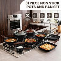 Ensemble de casseroles en aluminium de haute qualité, ensemble de casseroles forgées pour un usage domestique ; casseroles de cuisson haut de gamme ; revêtement sûr, personnalisable