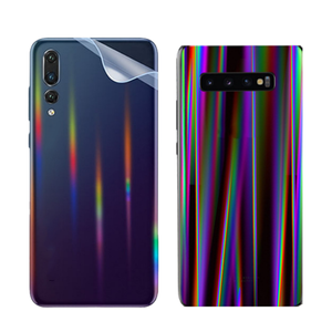 <span class=keywords><strong>Film</strong></span> de protection d'écran arc-en-ciel personnalisé effet aurore brillant pour smartphone, compatible avec la machine de découpe hydrogel illimitée - Product Image 1