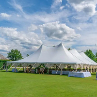 Tentes personnalisées pour événements en plein air, tentes transparentes pour événements, tentes pliables pour fêtes et mariages, arche d'événement extérieure, tentes avec draperies lourdes pour événements