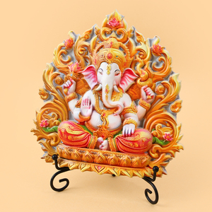 Figurines Ganesha <span class=keywords><strong>Shiva</strong></span> en résine 3D personnalisées en gros pour le culte Ornements d'art hindou Ornements décoratifs pour la maison Modèle de modèle - Product Image 2