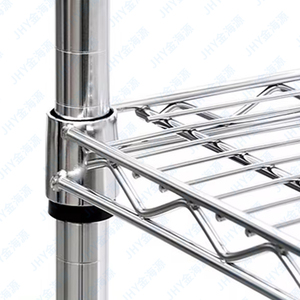 Estante de almacén de almacenamiento de Metal de 5 capas de alta resistencia, tienda de Metal con ruedas, estante de almacenamiento de Metal, estantes de alambre de acero inoxidable - Product Image 5