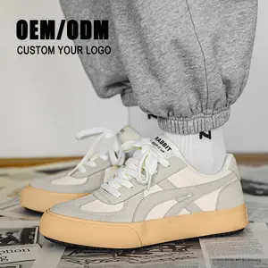 High Quality Stylish Breathable Custom Logo Mens Vulcanized Skateboard Walking Style Casual Sneakers Shoes for Men