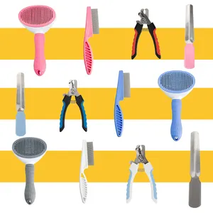 Pet Nail Clipper And Nail File Flea Comb Pet Bath Brush Puppy Dog Cat Grooming Brush Petbeauty And Care Kit