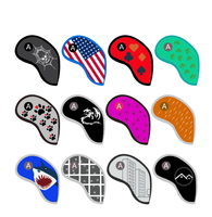 Accessoires de golf étanches vente en gros fers de golf avec logo brodé couvre-chef pour jeu de fers de golf