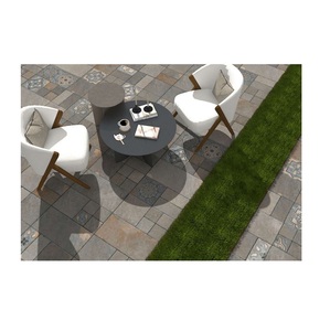 Baldosas de Porcelana para Exteriores Contemporáneas, Acabado Brillante, Imitación de Piedra, Antideslizantes, Instalación Adhesiva, 300x600mm, con Bordes - Product Image 1