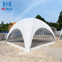Tente hexagonale arquée robuste en aluminium 6m 8m pour événements sportifs, fêtes et lounge des athlètes