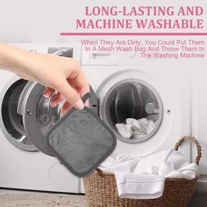 Serviettes démaquillantes en microfibre ultra douces et réutilisables pour tous les types de peau, serviettes de visage parfaites pour les femmes - Product Image 6