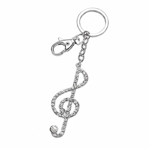 Portachiavi a forma di chiave di violino - Accessorio a tema musicale senza scatola - Product Image 2