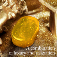 Barre de bain exfoliante nettoyage en profondeur personnalisée marque privée savon en or 24K fait à la main blanchissant le corps