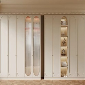 ตู้เสื้อผ้าห้องนอนไม้เนื้อแข็งตู้ตู้เสื้อผ้าสไตล์โมเดิร์นเฟอร์นิเจอร์ห้องนอน - Product Image 1