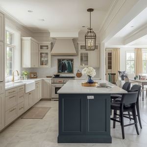 Armoires de cuisine modernes de style américain, laquées blanches brillantes, pour le mobilier de la maison, rangement de placard - Product Image 3