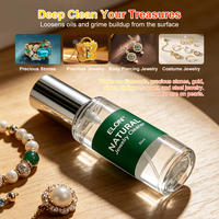 Solution de nettoyage de bijoux naturelle, nettoyant professionnel à base de plantes pour diamants, or, argent, liquide nettoyant pour bijoux