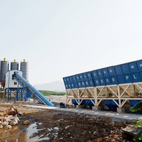 25-180m³/jam Pelat Baja Tebal 6mm PLC Otomatis Penuh Pabrik Pencampur Beton Kecil Murah Pabrik Batching Beton Siap Pakai
