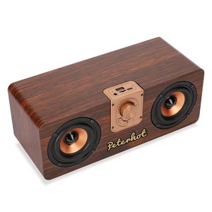 Redwingy A103 Altavoz Bluetooth inalámbrico al aire libre portátil Retro Subwoofer de madera altavoces de sonido Home <span class=keywords><strong>K</strong></span> Song SoundBox altavoz - Product Image 3