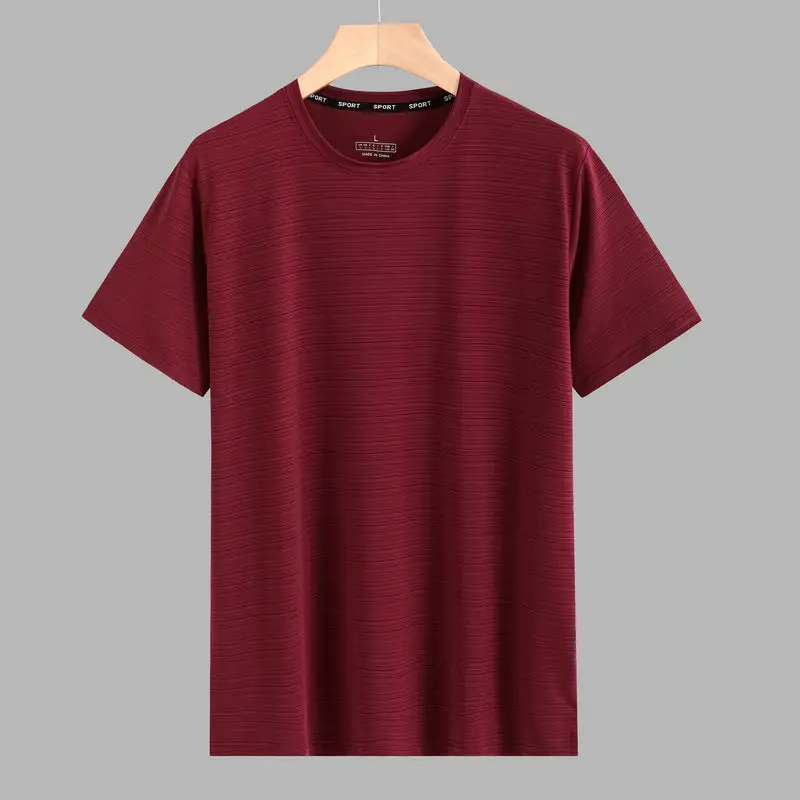 Camisetas para correr de manga corta holgadas para hombre de secado rápido con logotipo personalizado OEM