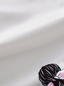 Conjunto de 2 Piezas de Moda Europea y Americana, Camiseta con Estampado de Dibujos Animados y Cuello Redondo + Pantalones de Camuflaje Estilo Hip-Hop - Product Image 6