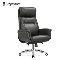 Vente en gros de chaise moderne de patron de levage chaise Oficina au design pivotant en cuir à dossier haut chaise de direction