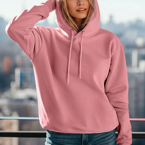 Sweat à capuche pour femme en tricot imprimé d'hiver, coupe décontractée, extensible, imperméable, design minimaliste, pour un confort quotidien - Product Image 5