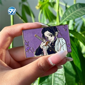 Cool Anime <span class=keywords><strong>Tanjiro</strong></span> esmalte pines broches para ropa escuela mochila Cosplay solapa insignias moda joyería accesorios regalos - Product Image 5