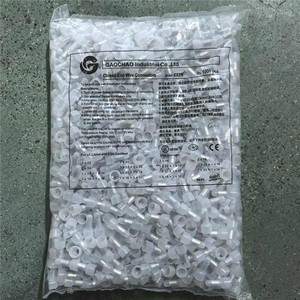 Connecteurs de fils à extrémité fermée de qualité supérieure Ce2X 3,1 mm, isolés en nylon PA66, pour câbles de 22-14 AWG - Product Image 1