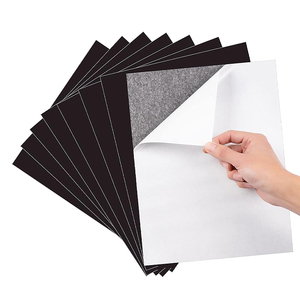 Chất lượng cao giá thấp đẳng hướng hoặc anisotropy mềm A4 kích thước cao su nam châm tấm từ tính với màu trắng tự dính băng ủng hộ - Product Image 1