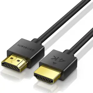 Großhandel oem 2.0 hdmi 4k Kabel Stecker zu Stecker ultra hd hdmi Kabel 4k 60hz vergoldet 1m 2m 3m 5m 3d 4k hdmi Kabel 2.0 für TV PS3