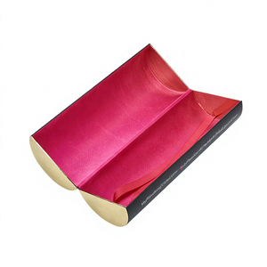 黑色双门开口圆筒形礼品包装空小圆纸盒带盖 - Product Image 1