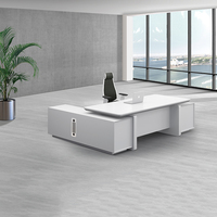 Bureau de direction de luxe en bois massif personnalisable 2026 – Table de bureau de PDG en bois massif haut de gamme