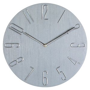 Plastic Wall <b>Clocks</b> Silent Non Ticking Modern Style embossed numbers <b>clock</b> for Home Office School Kitchen Bedroom Living Room - Product Image 5