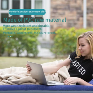 Chất lượng cao PVC + đổ xô bề mặt airbed xách tay dwf Chất liệu Blow-up giường nệm đôi hoặc kích thước đầy đủ tùy chọn - Product Image 4