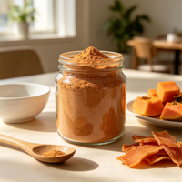 100% Zuivere Papajapoeder Sterke Natuurlijke Smaak Voedingsmiddelkwaliteit voor Dranken, Bakkerij, Desserts