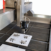 Machine de découpe à jet d'eau CNC 5 axes, scie et jet d'eau pour céramique, granit, marbre, quartz, verre, carrelage, machine de découpe à jet d'eau