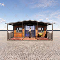 Maison conteneur extensible personnalisée préfabriquée 2 chambres à vivre, construction modulaire en acier, panneau sandwich, maison de camping pliable