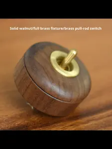 Schwarznuss-Messing Retro-Kippschalter Designer Industriestil Dekoration Kreative Wand-Stromkreissteuerung China - Product Image 2