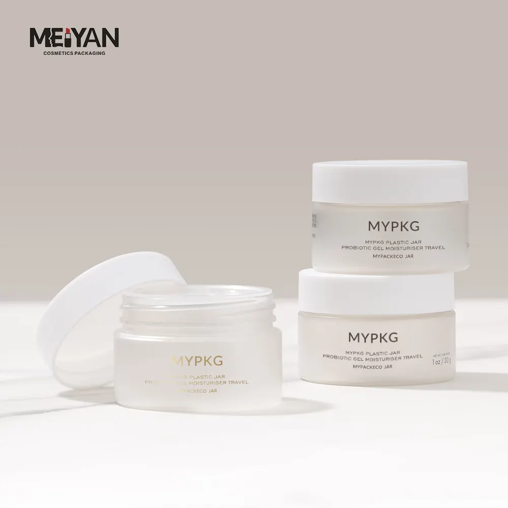 MYPACK-Crema corporal personalizable de lujo, mascarilla para el pelo, frascos Exfoliantes corporales, envase de plástico cosmético de 1Oz y 30ml